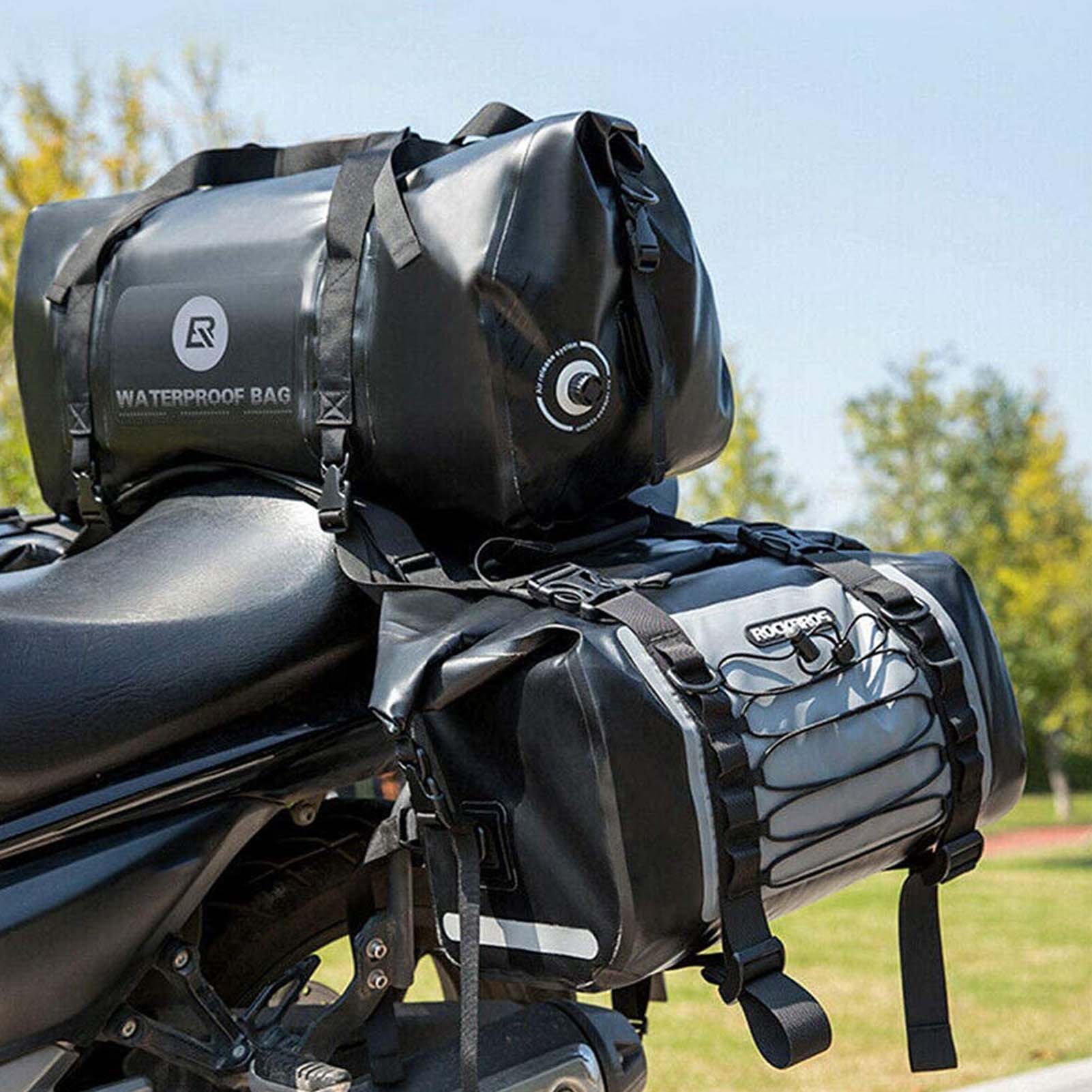 Motorkleding Winkel 3 Motorkleding Winkel -Motorkleding Winkel ROCKBROS Motorcycle Pannier Bag Waterproof Luggage Saddle Bag 2 Packs Black 3